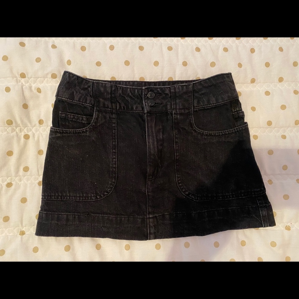 Denim mini skirt